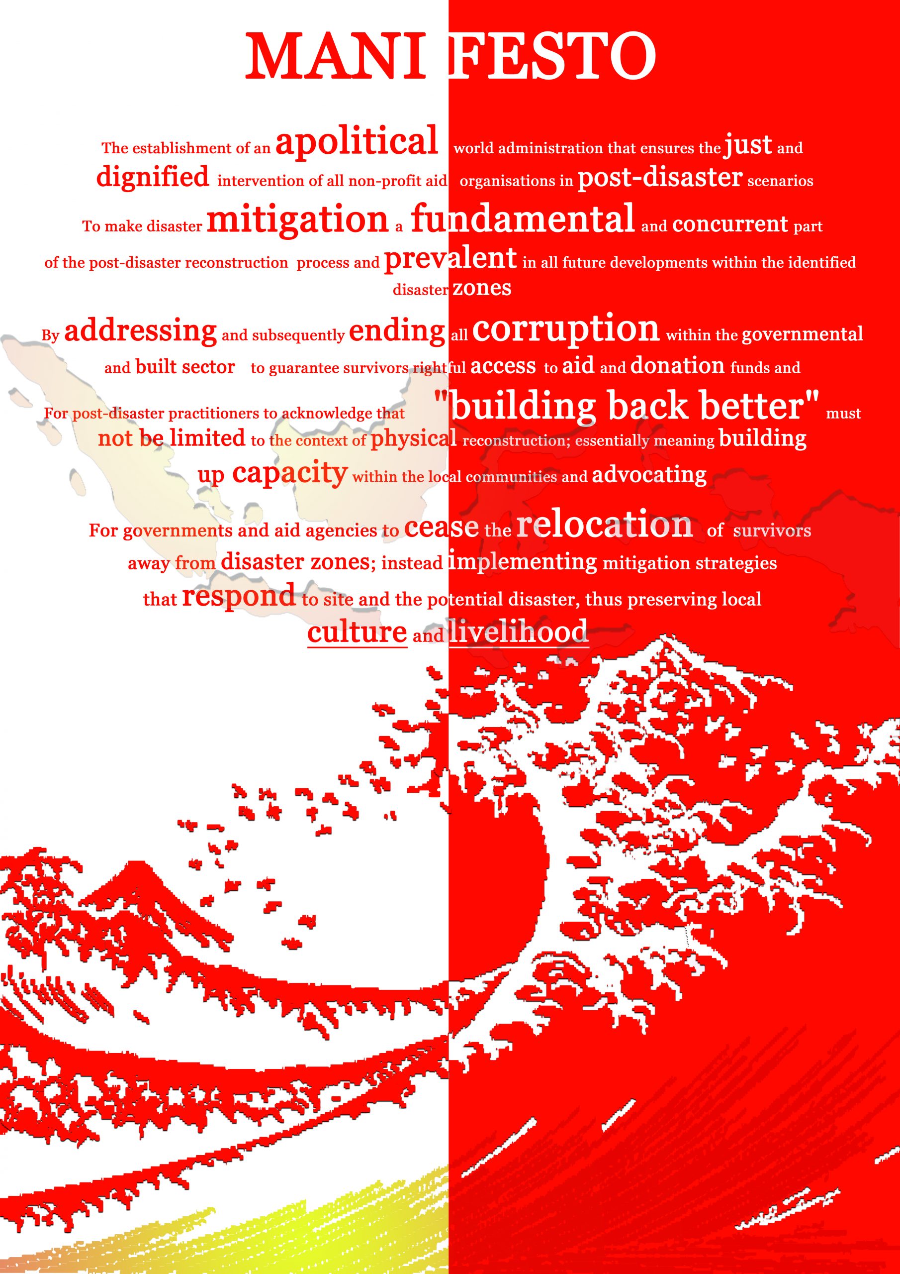 Image of a poster with a manifesto